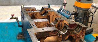 Repair of Japanese diameter 104 co-rotating twin-screw gearbox